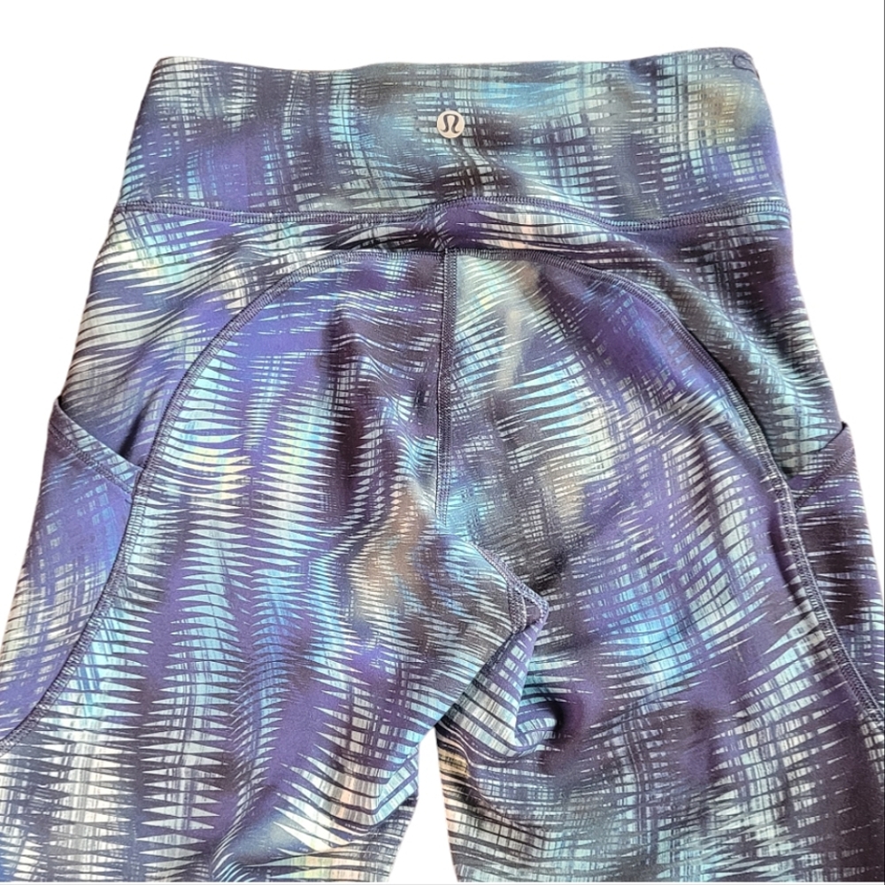 Lululemon Invigorate High RiseTight 25" Leggings Shapeshifter Flux Blue Multi 4 - Picture 6 of 16